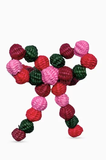 حلقة مناديل بعقدة خرز