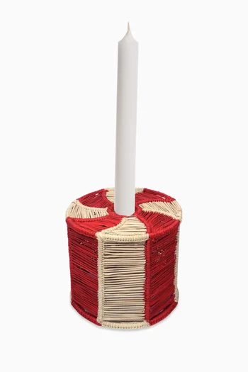 Medium Peppermint Candle Holder