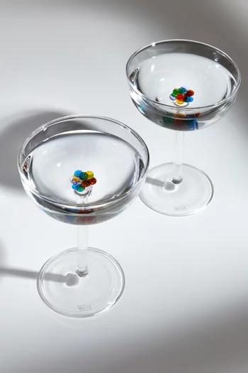 طقم كؤوس بلوم زجاج، قطعتان