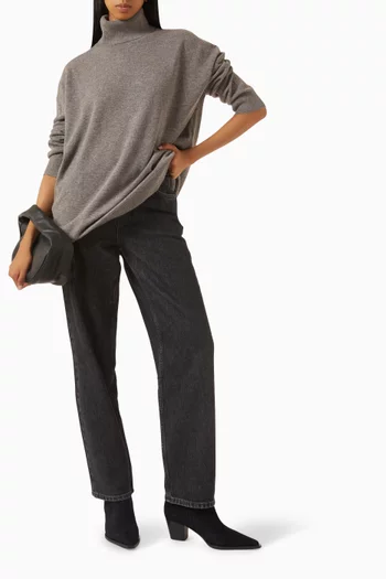 Turtleneck Sweater in Wool-cashmere