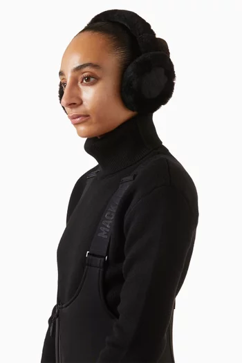 Uni Earmuffs in Shearling & Quilted Leather