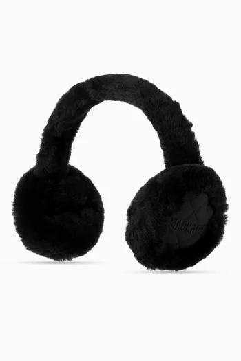 Uni Earmuffs in Shearling & Quilted Leather