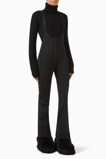 بنطال تزلج جيا بحمالات وتصميم مطاطي في جميع الاتجاهات