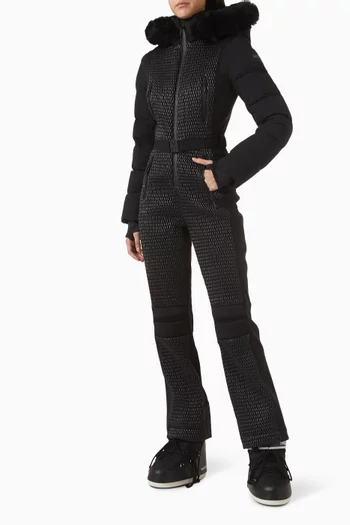 Lorelle Belted Down Ski Suit