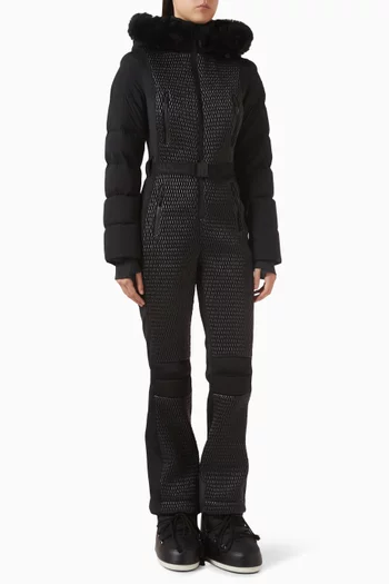 Lorelle Belted Down Ski Suit