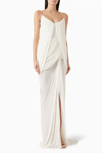 Ashlyn Drape Gown in Jersey