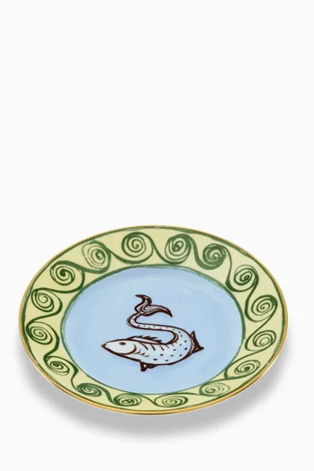 Flat Bread Plate in Porcelain, 16cm