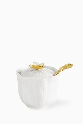 Gardenia Sugar Pot & Spoon Set