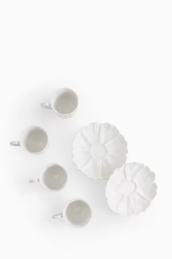 Gardenia Demitasse Set, Set of 4