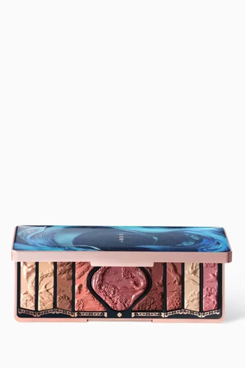 لوحة مكياج فونيكس بنقشة زهور بارزة درجة 04 برغندي سن ست، 10 غرام