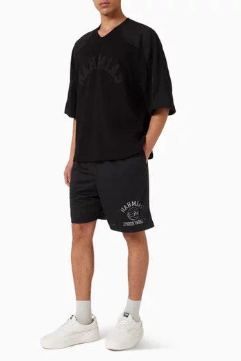 Varsity Baggy PE Shorts in Mesh