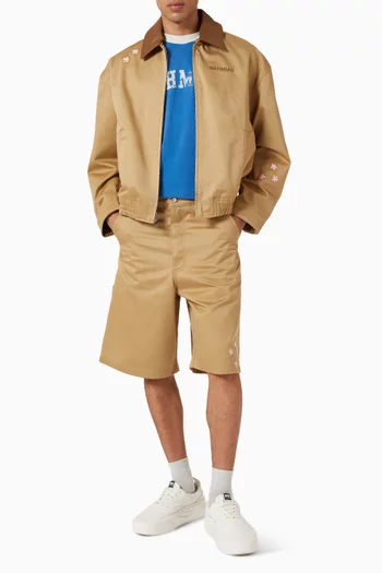 تي شيرت رينجر بطبعة شعار الماركة مقوسة قطن