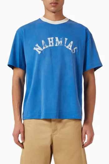 تي شيرت رينجر بطبعة شعار الماركة مقوسة قطن