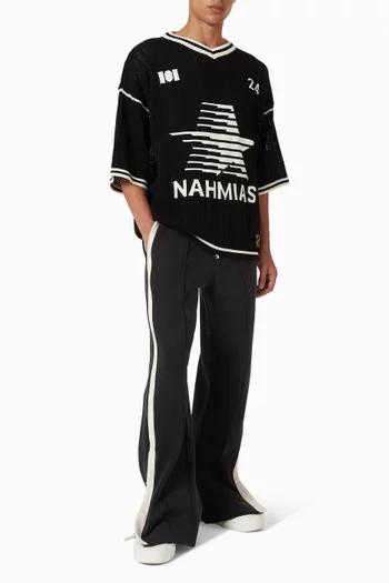 تي شيرت كرة قدم بنقشة نجوم نسيج قطن