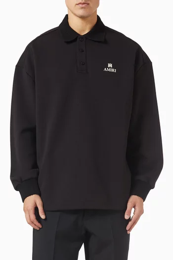 MA Oversized Polo Shirt in Cotton-blend