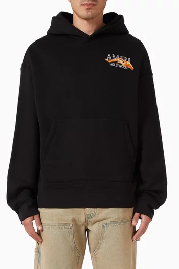 Hollywood Horse Hoodie in Cotton-fleece
