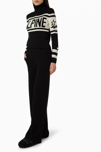 سترة شيلد بشعار Alpine صوف مارينو