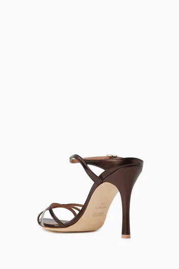 صندل يونا بكعب 90 مم جلد نابا لامع