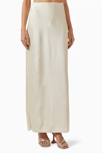 Bias-cut Skirt in Satin