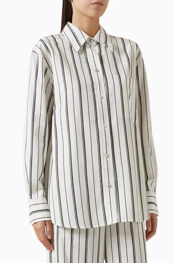 Resort Stripe Oversized Shirt