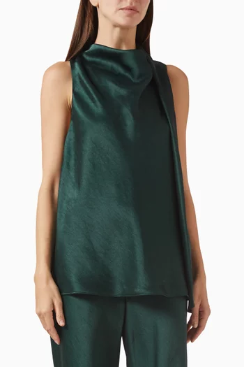 Scarf Top in Satin