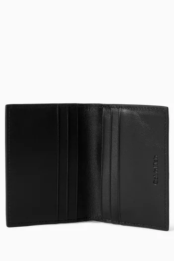 حافظة بطاقات جلد بنقشة جلد التمساح