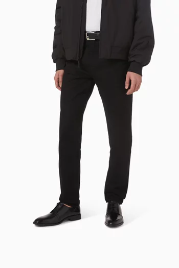 Slim Derby Shoes in Leather