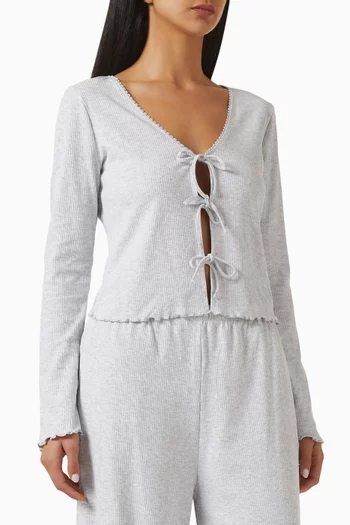 Sleep Lounge Tie Cardigan