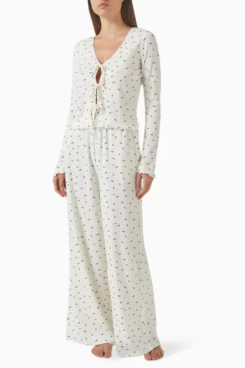 Sleep Lounge Tie Cardigan