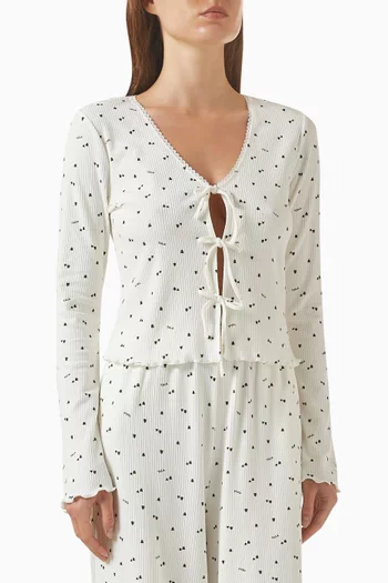 Sleep Lounge Tie Cardigan