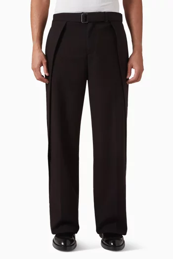 Charles Wide-leg Belted Pants