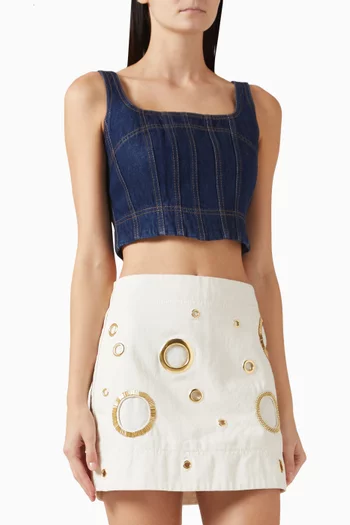 Briar Bustier Top in Denim