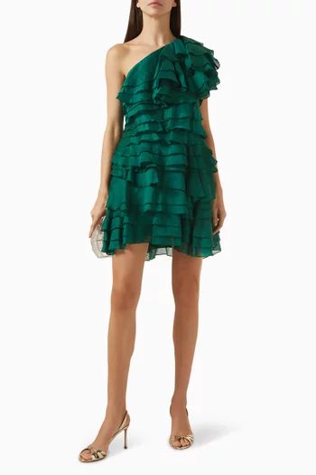 Rosaline One-shoulder Dress in Cotton