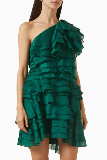 Rosaline One-shoulder Dress in Cotton