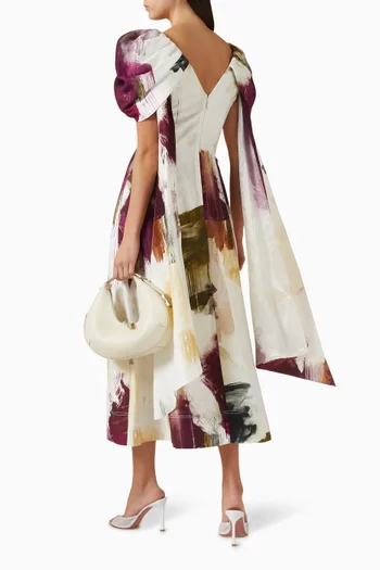 Bisou Midi Dress in Viscose Blend