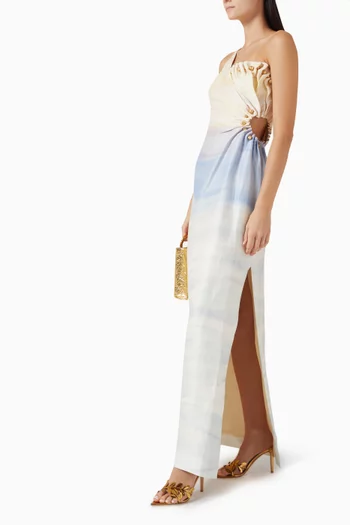 Avalon Maxi Dress in Linen Blend