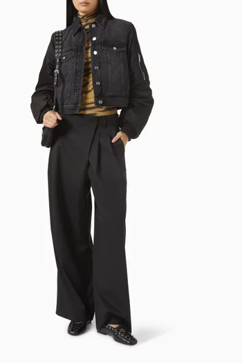 جاكيت مزيج دينم متين