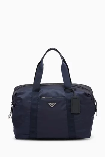 حقيبة دافل جلد سافيانو ونايلون معاد تدويره