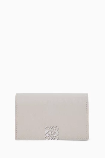 حافظة بطاقات أعمال بشعار الماركة جلد عجل حبيبي