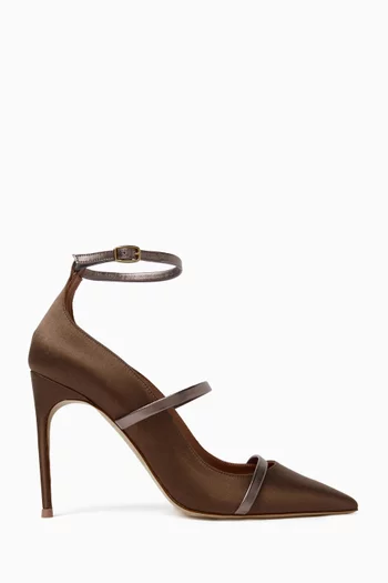 Diaz 90 Pumps in Satin & Metallic Nappa