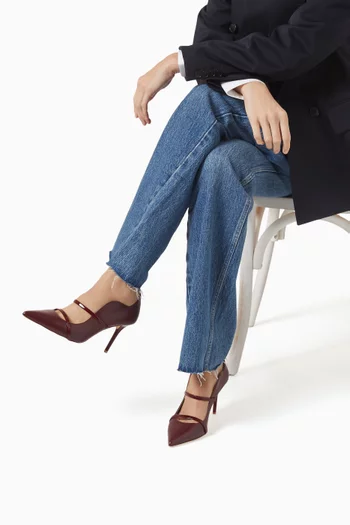 حذاء كلاسيك مورين بكعب 85 مم جلد