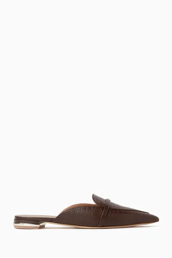 Doramu 10 Slippers in Lizard Embossed Leather