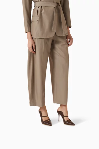 Maureen 100 Mules in Lizard-embossed Leather