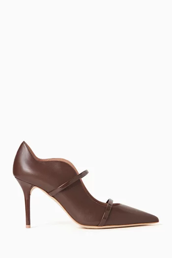 حذاء كلاسيك مورين بكعب 85 مم جلد