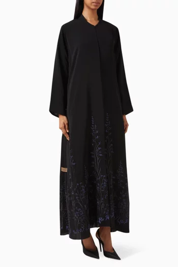 Thread Embroidered Abaya