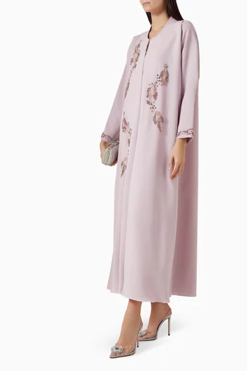 3D Beaded Embellished Abaya
