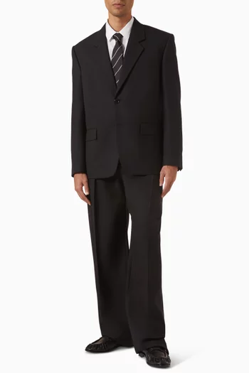 Cassandre Self-stripe Shirt in Cotton Poplin