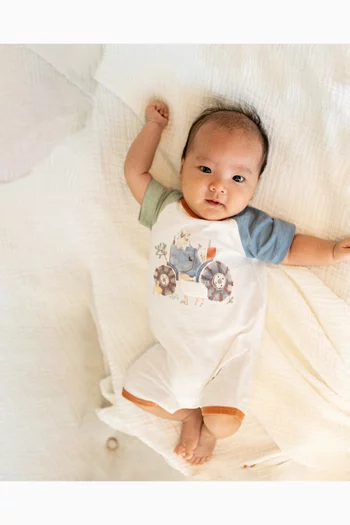 Clayton Farm Scene Romper in Cotton