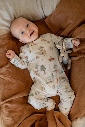 Ivan Camp-print Romper in Cotton