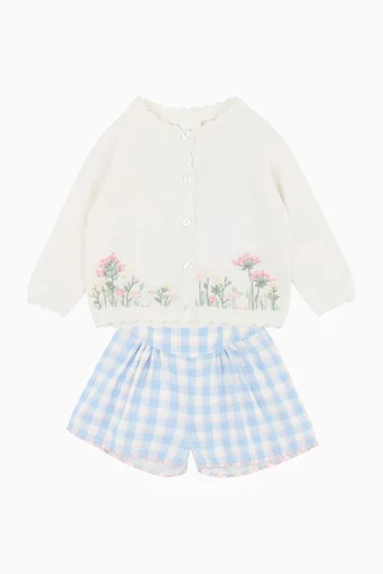 Bonnie Gingham Shorts in Cotton
